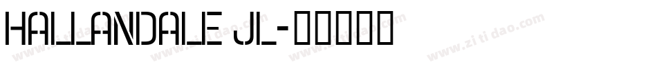 Hallandale JL字体转换